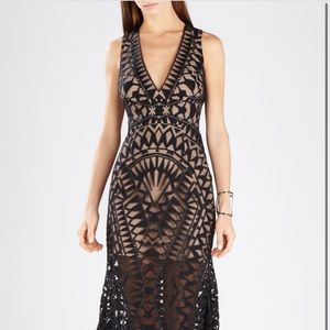 BCBG Max Azria Maranda Burnout Lace Dress